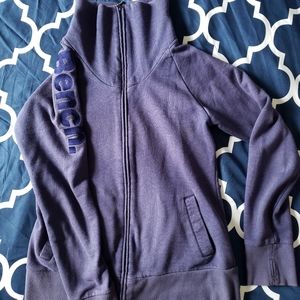 Bench zip sweater. Women's Large Lg Blue